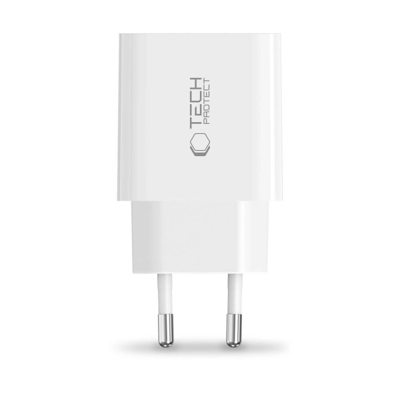 Tech-Protect NC20W 1-Port USB-C Wandladegerät PD20W, Weiß