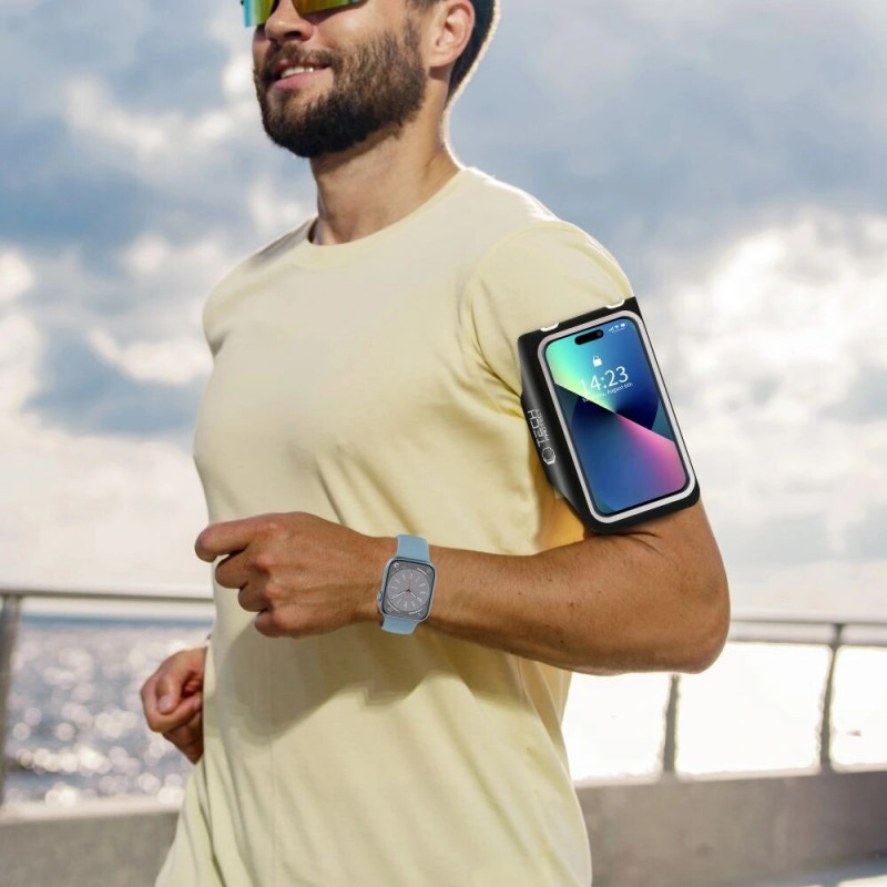 Tech-Protect M5 Universal-Sportarmband, Schwarz