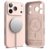 Ringke Silikon Magnetische MagSafe Hülle für Apple iPhone 18 Pro, Pink Sand