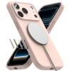 Ringke Silikon Magnetische MagSafe Hülle für Apple iPhone 18 Pro, Pink Sand