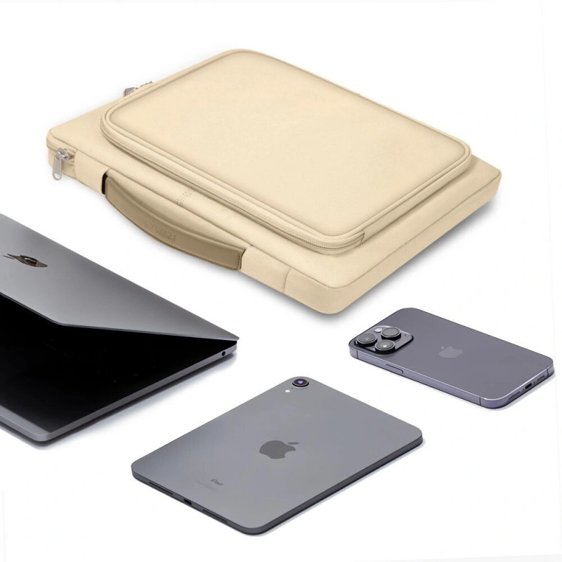 Tech-Protect Basic Bag Laptoptasche 13-14", Desert Beige