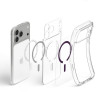 Spigen Ultra Hybrid MagSafe Hülle für Apple iPhone 17 Pro / 18 Pro, Clear/burgundy