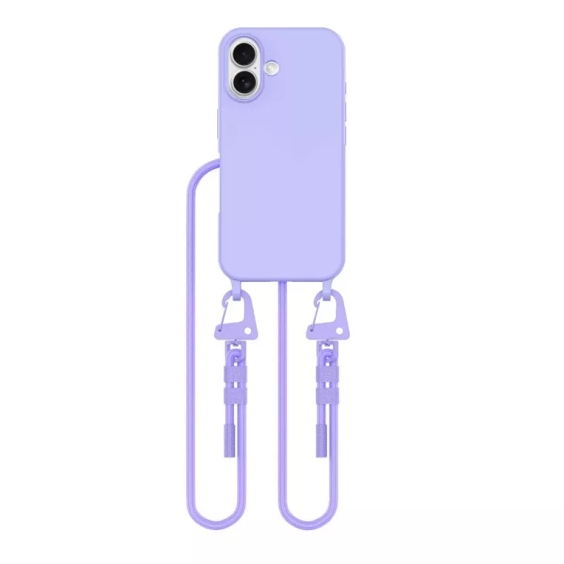 Tech-Protect Magnecklace MagSafe Hülle mit Lanyard für Apple iPhone 16, Lila