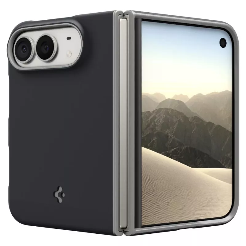 Spigen Nano Pop Mag MagSafe Hülle für Apple iPhone Duo, Black Sesame