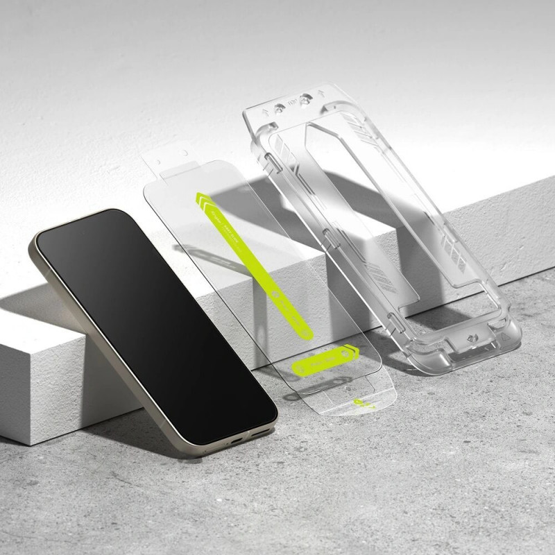 Ringke Easy Slide gehärtetes Glas für Google Pixel 9a (2 Stk.), transparent