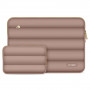 Tech-Protect Puffy Laptop-Tasche 13-14" mit Zubehörtasche, Walnut
