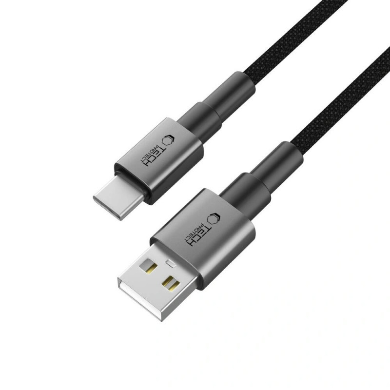 Tech-Protect Ultraboost DNA USB-A / USB-C Kabel 15W/3A 100 cm, Iron Grey