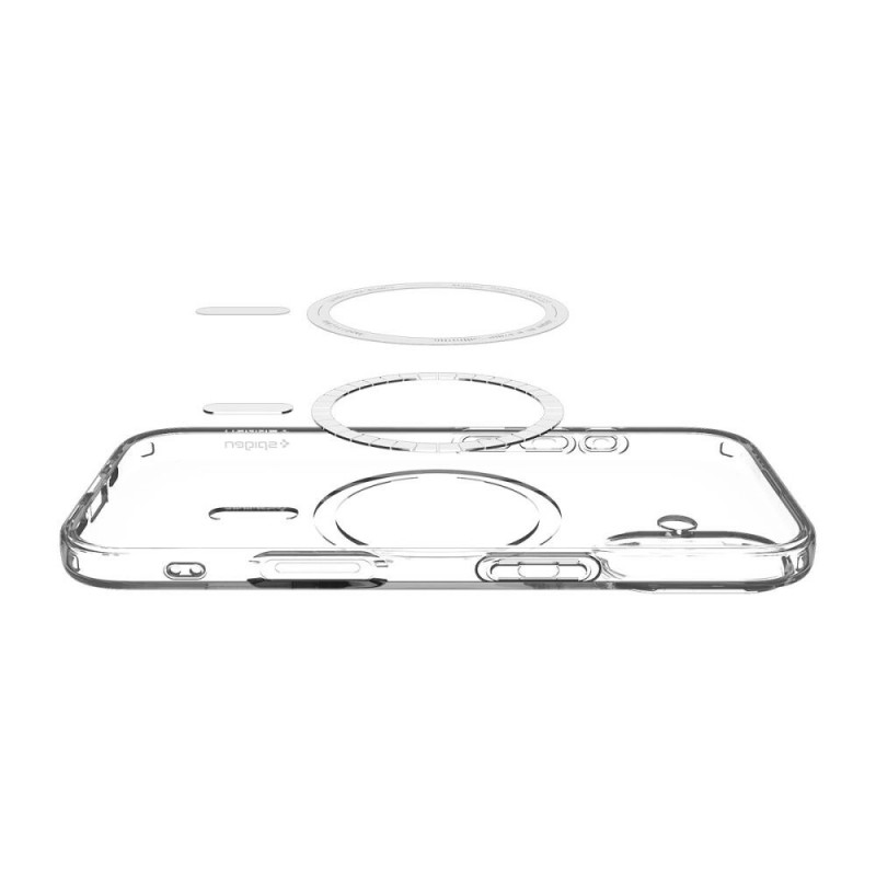 Spigen Liquid Crystal Mag MagSafe-Hülle für Apple iPhone 17, Clear/White
