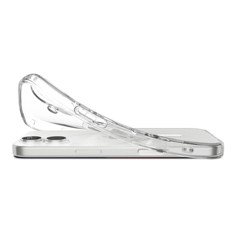 Spigen Liquid Crystal Mag MagSafe-Hülle für Apple iPhone 17, Clear/White