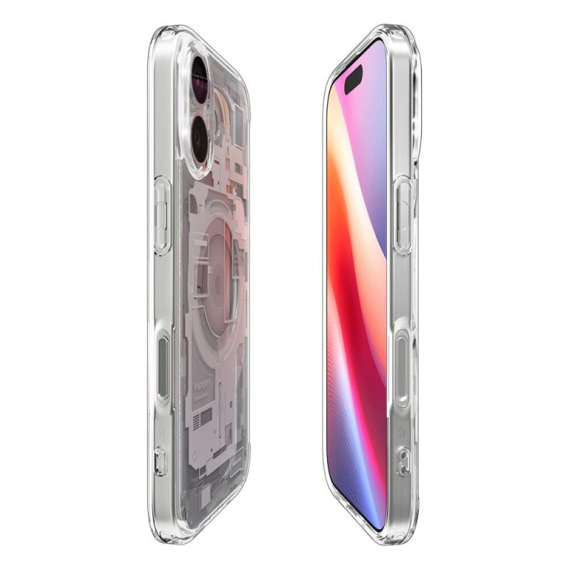 Spigen Ultra Hybrid Mag MagSafe ACS10385 Hülle für Apple iPhone 17, Zero One White