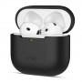 Tech-Protect Silikon THP4140 Hülle für Apple AirPods 4, Schwarz