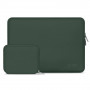 Tech-Protect NeoSlim Laptop-Tasche 15-16" mit Zubehörtasche, Midnight Green