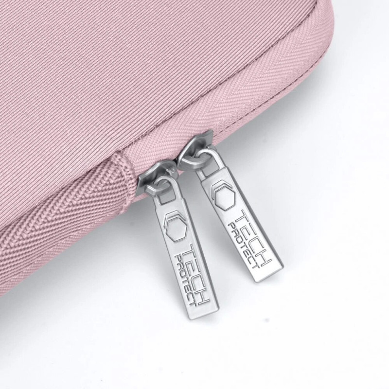 Tech-Protect NeoSlim Laptoptasche 15-16" mit Zubehörtasche, Dusty Rose