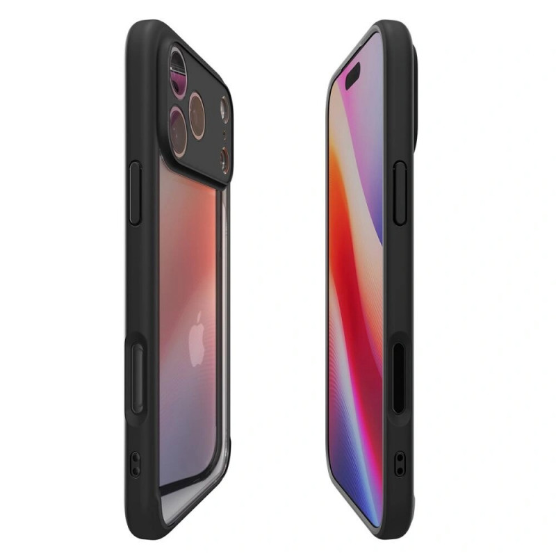 Spigen Ultra Hybrid Hülle für Apple iPhone 17 Pro Max, Mattschwarz