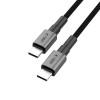 Tech-Protect Ultraboost DNA USB-C / USB-C Kabel PD100W/5A 50 cm, Iron Grey