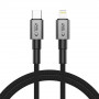 Tech-Protect Ultraboost DNA USB-C / Lightning Kabel PD27W/3A 100 cm, Iron Grey
