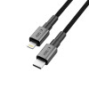 Tech-Protect Ultraboost DNA USB-C / Lightning Kabel PD27W/3A 100 cm, Iron Grey
