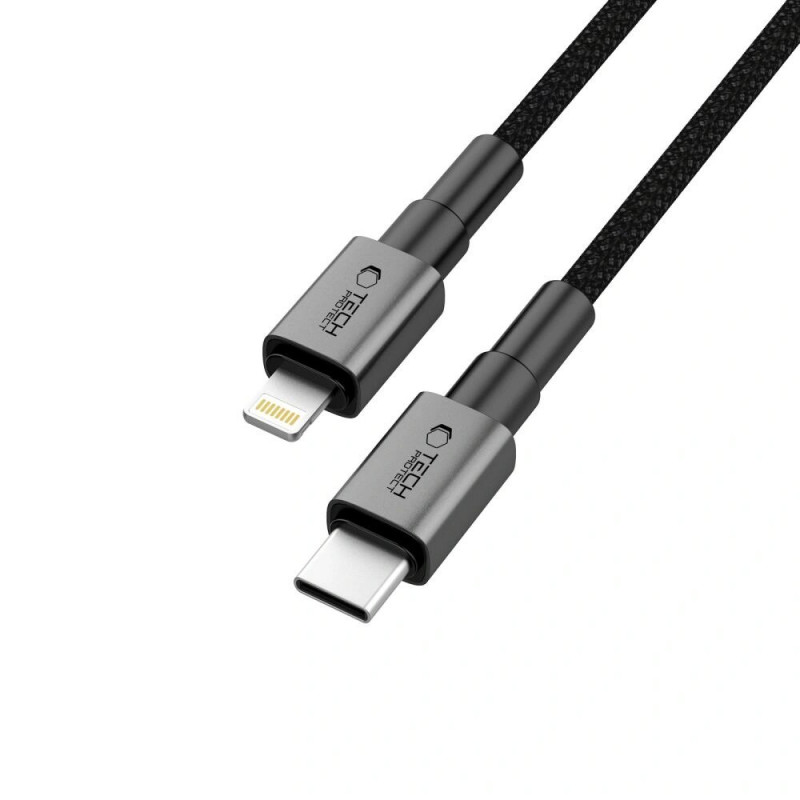 Tech-Protect Ultraboost DNA USB-C / Lightning Kabel PD27W/3A 100 cm, Iron Grey
