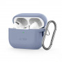 Tech-Protect Silikon-Haken-Hülle mit Karabiner für Apple AirPods Pro 1 / 2, Baby Blue