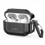 Tech-Protect Rough Hook Hülle mit Karabiner für Apple AirPods Pro 1 / 2, Schwarz
