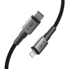 Tech-Protect Ultraboost DNA USB-C / Lightning Kabel PD27W/3A 200 cm, Iron Grey