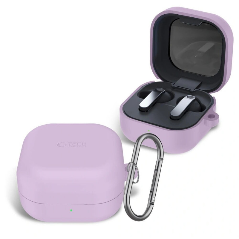 Tech-Protect Silikon-Haken-Hülle für Samsung Galaxy Buds 4 / 4 Pro, Lavender