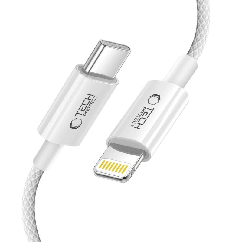 Tech-Protect Ultraboost Lite USB-C / Lightning Kabel PD27W/3A 100 cm, Cool Grey