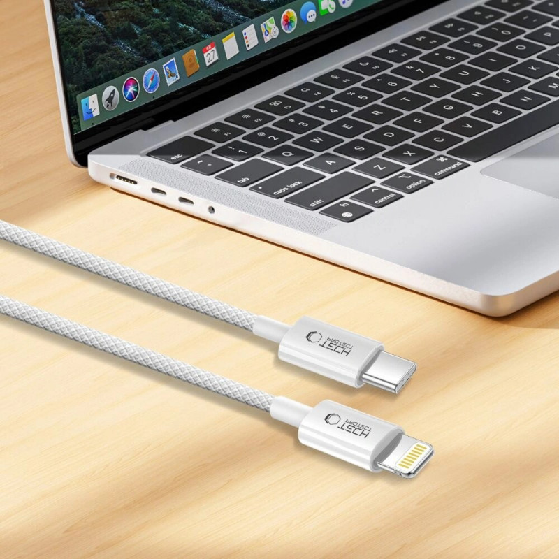 Tech-Protect Ultraboost Lite USB-C / Lightning Kabel PD27W/3A 100 cm, Cool Grey