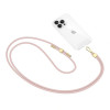 Tech-Protect C2S Rope Crossbody Handyband, Baby Pink/gold