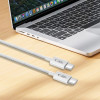 Tech-Protect Ultraboost Lite USB-C / USB-C Kabel PD60W/3A 100 cm, Cool Grey