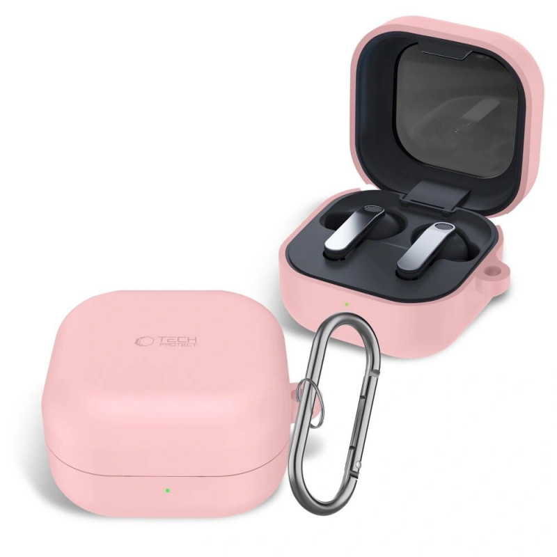 Tech-Protect Silikon-Hook-Hülle für Samsung Galaxy Buds 4 / 4 Pro, Dusty Pink