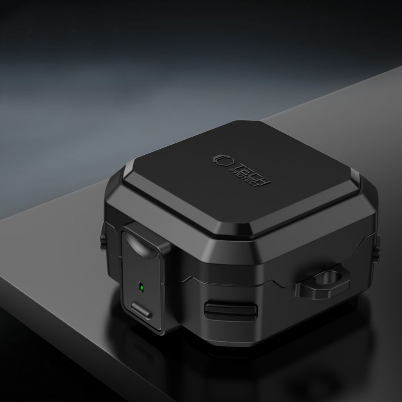 Tech-Protect Carbonox MagSafe Hülle für Samsung Galaxy Buds 4 / 4 Pro, Schwarz