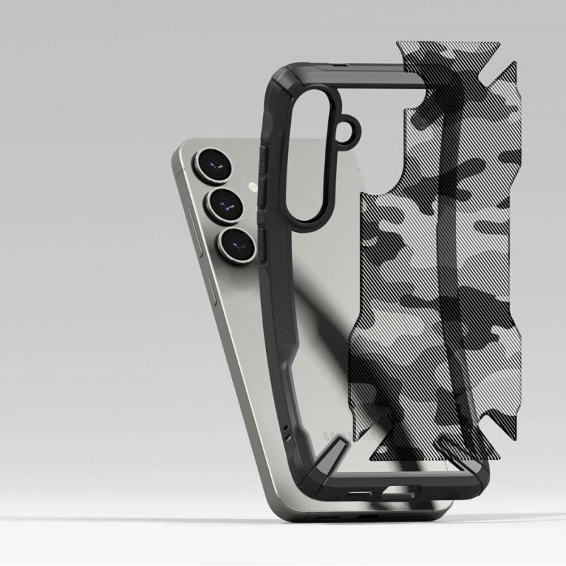 Ringke Fusion-X Hülle für Samsung Galaxy S25+, camo black