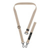 Tech-Protect C6S Rope Crossbody Handy-Umhängeband 2-in-1, Cosmic Latte (beige)