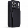 Decoded Textured Silicone Detachable Wallet Hülle für Apple iPhone 18 Pro / iPhone 17 Pro, phantom black
