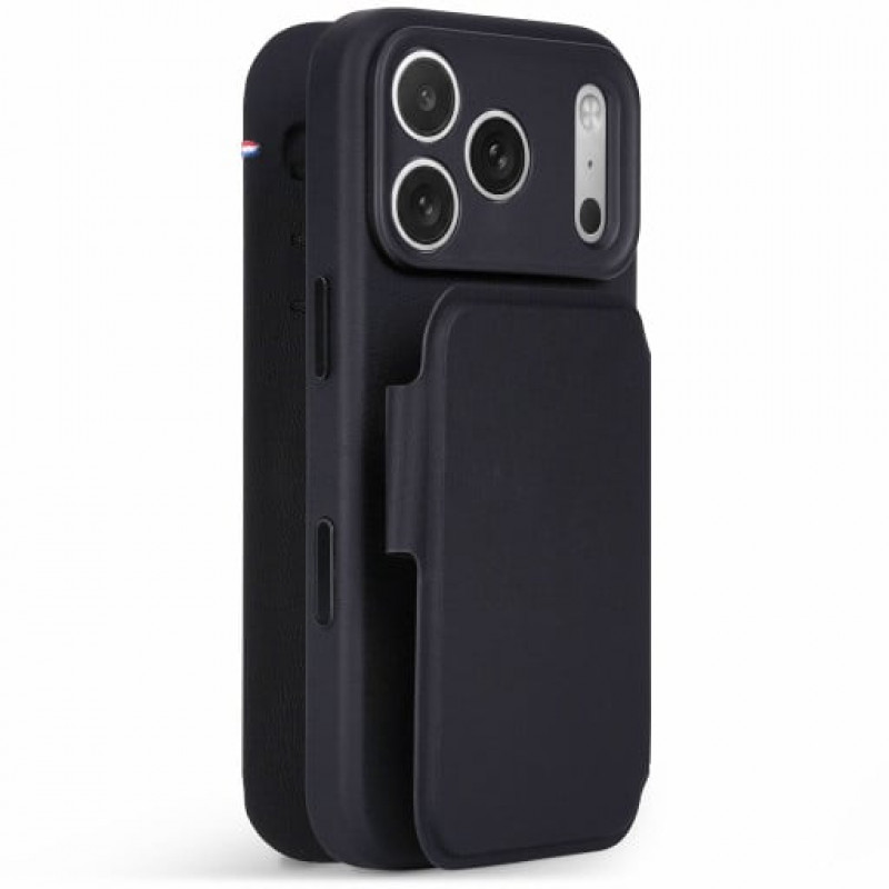 Decoded Textured Silicone Detachable Wallet Hülle für Apple iPhone 18 Pro / iPhone 17 Pro, phantom black