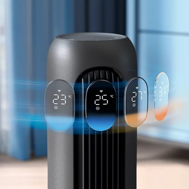 Philips 7000 Series CX7550/01 Turmventilator, schwarz