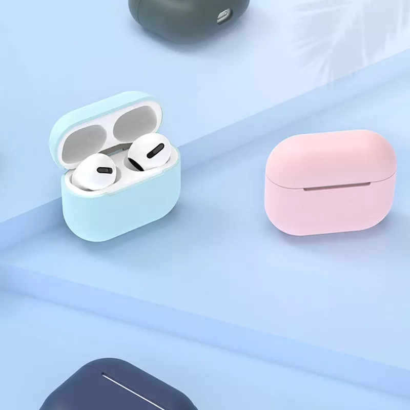 Hurtel Silikonhülle für AirPods 2 / AirPods 1, weiß