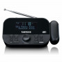Lenco CR-615BK Radiowecker mit Projektion, DAB+/FM, schwarz