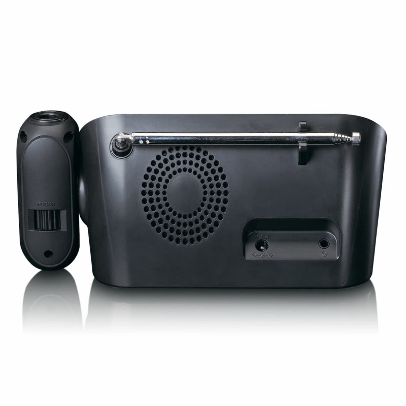 Lenco CR-615BK Radiowecker mit Projektion, DAB+/FM, schwarz