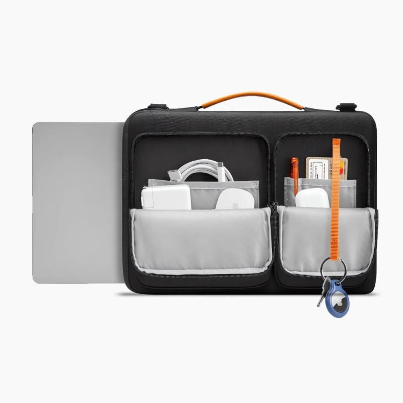 Tech-Protect Defender Bag THP4355 Laptoptasche 13-14", schwarz/orange