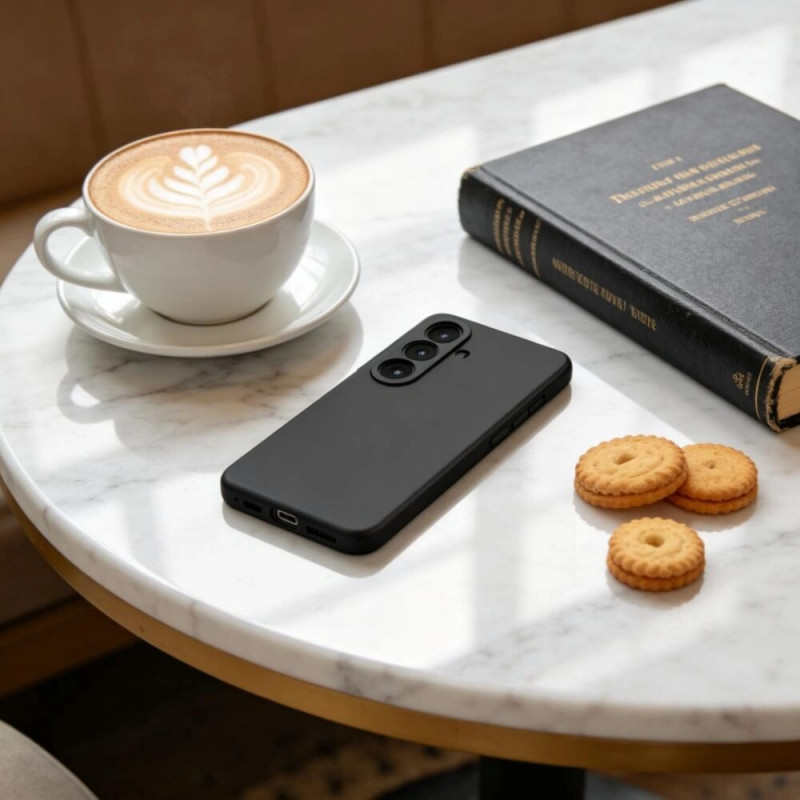 Tech-Protect Silikon MagSafe Hülle für Samsung Galaxy S26, Schwarz