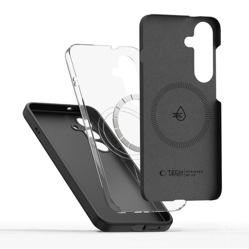 Tech-Protect Silikon MagSafe Hülle für Samsung Galaxy S26+, Schwarz