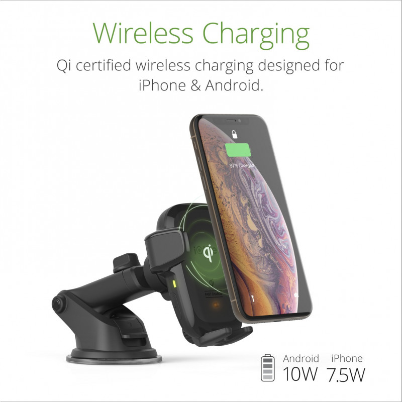 iOttie Auto Sense Wireless Dash Mount mit kabellosem Laden (7,5 W iPhone, 10 W Android)