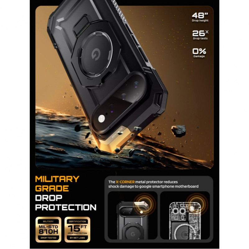 Supcase UB Grip Mag MagSafe Hülle für Google Pixel 11 Pro XL, Schwarz