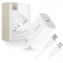 Tech-Protect NC20W 1-Port USB-C-Wandladegerät PD 20W mit Lightning-Kabel, Weiß, 100 cm