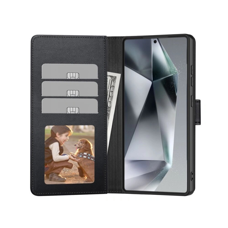 Tech-Protect Wallet Case für Samsung Galaxy A57 5G, Schwarz, THP5244