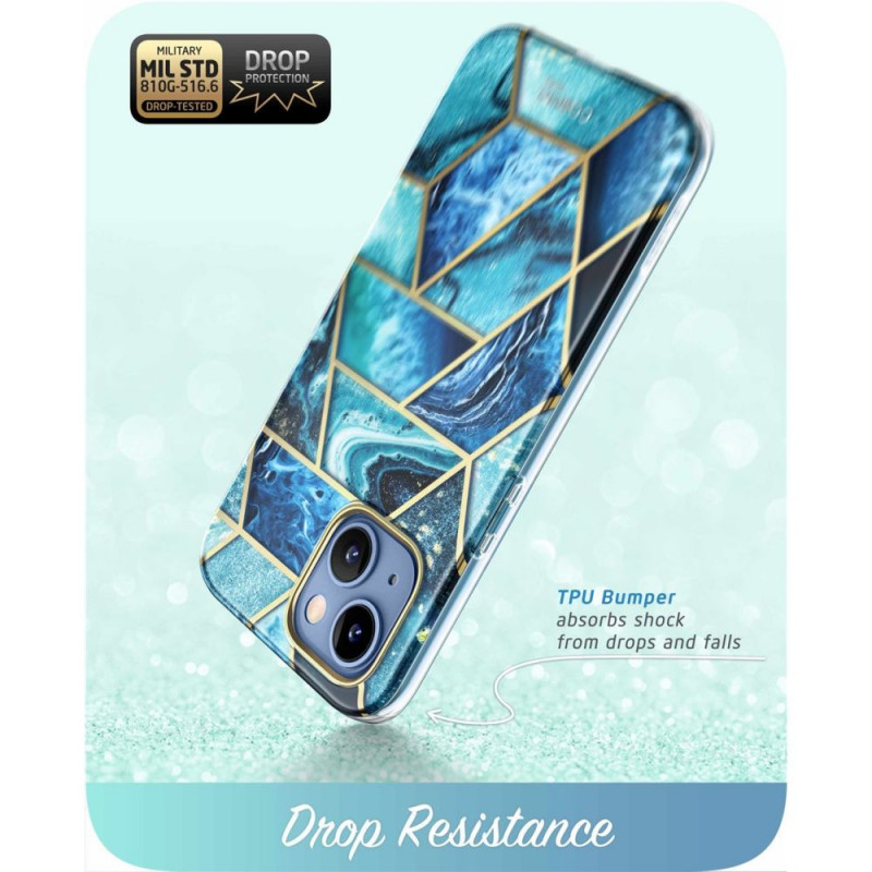 Supcase Cosmo Hülle für Apple iPhone 14 Plus / 15 Plus, Ocean Blue