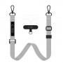 Tech-Protect C6S Rope Crossbody Crayon Grey Handy-Umhängeband-Set