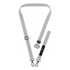 Tech-Protect C6S Rope Crossbody Crayon Grey Handy-Umhängeband-Set